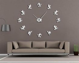 Dessin animé classique Design moderne Anime thème souris cuisine bricolage horloge murale 3d Saat reloj de pared montre pendaison de crémaillère cadeau chambre d'enfants Y3062206