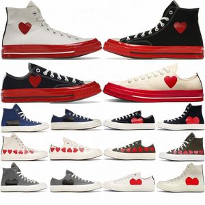 Classique Casual Hommes Femmes 1970 Toile Chaussures Star SNeaker Chuck 70 Mandrins Années 1970 Grands Yeux Rouge Coeur Forme Plate-Forme Conjointement Nom Baskets 467u #