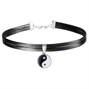 Klassieke charme chi parel choker ketting voor vrouwen lederen touw kraag sleutelbeen ketting sieraden geschenken