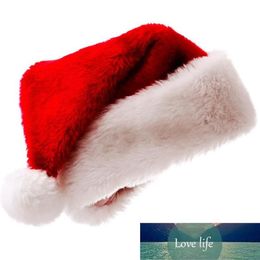 Clásico sombrero de Navidad adultos niños grueso cálido Santa rojo blanco gorro gorro sombreros adornos decorativos sombrero de fiesta de Navidad regalo de Navidad Fac294r
