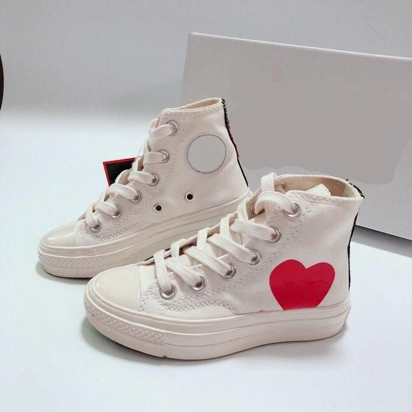 Classique Chucks Casual 1970S Enfants Jouer Yeux Coeur Rouge Toile Chaussures Star Sneaker Chuck 70 Enfants Bébé Enfant Nourrissons Grande Forme yh6