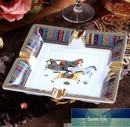 Cigare Ivory Ivory Porcelain Ceramic Cendre des cadeaux de style européen décoration de la maison de la maison de la maison fournit des fournitures créatives décoration