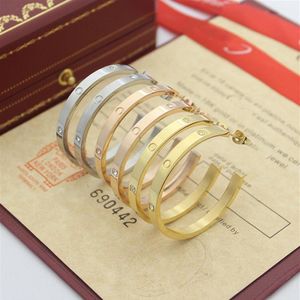 Classic Circle Designer Hoop Earrings Fashion Love Oorrings For Women Hoge kwaliteit Roestvrijstalen plateren 18K Gold Jewelry26622759