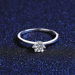 Ensemble de griffes classiques Mosan diamant S Sier dans le Style minimaliste européen bague pour femme bijoux de Banquet de mariage cadeau de saint valentin