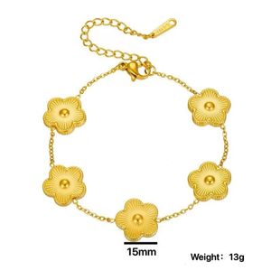 Collier de trèfle classique Bracelet Oreillette de boucle d'oreille Spring Nouveau cadeau bijourie Titane Collier pendentif en acier