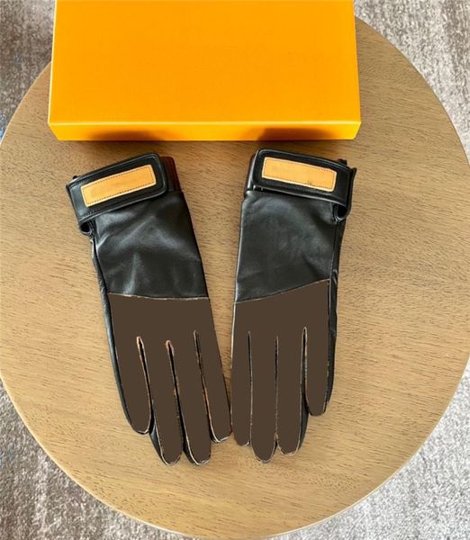 Gants classiques à motif d'épissure de trèfle, mitaines en cuir unisexes pour hommes et femmes, gants d'extérieur, mitaines de conduite avec boîte 2434582