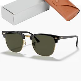 Classique Club Lunettes De Soleil Hommes Femmes Acétate Cadre Verre Lentille Lunettes De Soleil pour Homme Mâle avec Boîte Gafas De Sol