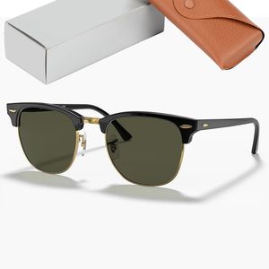 Classic Club Eyewear Zonnebril Mannen Vrouwen Acetaat Frame Glazen Lens Zonnebril voor Man Man met Doos Gafas De Sol