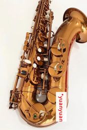 Café classique or Mark VI structure originale individuelle clé B saxophone ténor professionnel son nostalgique de qualité professionnelle 00