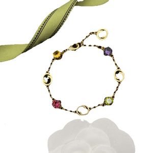 Classique Coloré Gem Mode Collier Bijoux G Bracelets Chaîne De Mariage Diamant Bracelet De Haute Qualité avec Boîte