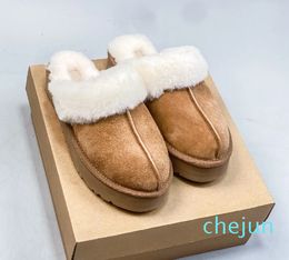 Pantofole classiche in cotone Stivali da neve per uomo e donna Caldi interni in peluche antiscivolo di lusso