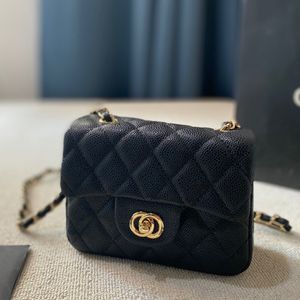 Sac à bandoulière classique Designer de luxe CF sac à chaîne en métal femmes sac à bandoulière matériau Caviar sac en cuir véritable pochette diamant Plaid sac matelassé sac à rabat