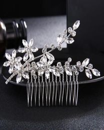 Classement de cheveux en cristaux Crystal Combs Bridal Hair Clips Jewelry Wedding Hair Accessoires Headpices Femme Tiaras JCH1385946260