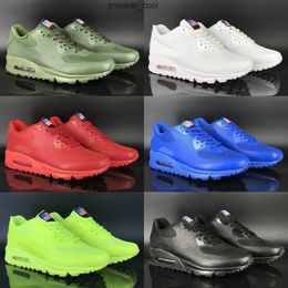 Classique Coussin USA Drapeau Jour Fluorescence Vert Hyperfus Chaussures De Course Top qualité Femmes Hommes Sport Baskets Chaussures Taille 36-46