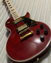 Classic Custom Shop 58 Wine Red LP Guitarmahogany Solid Body Guitarra4261653
