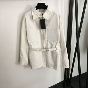 Classique Denim Vêtements D'extérieur À La Mode Poche Designer Manteau Personnalité Bouton Vestes Mode À Manches Longues Femme Chemise Vêtements D'extérieur