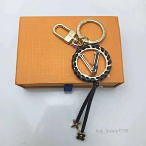 Klassiek ontwerp Alfabet Autosleutelhanger Trendy Kant Cirkel Geweven Tas Charme Lanyard