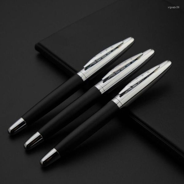 Bolígrafo de rodillo de Metal de fibra de carbono de diseño clásico para hombres de negocios escritura de regalo de firma comprar 2 enviar