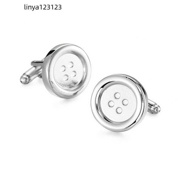 Boutons de manchette de conception classique pour hommes, manchettes de luxe en argent, boutons de manchette en métal rétro pour hommes, boutons carrés français, chemises, boutons de manchette, bijoux d'affaires, cadeaux