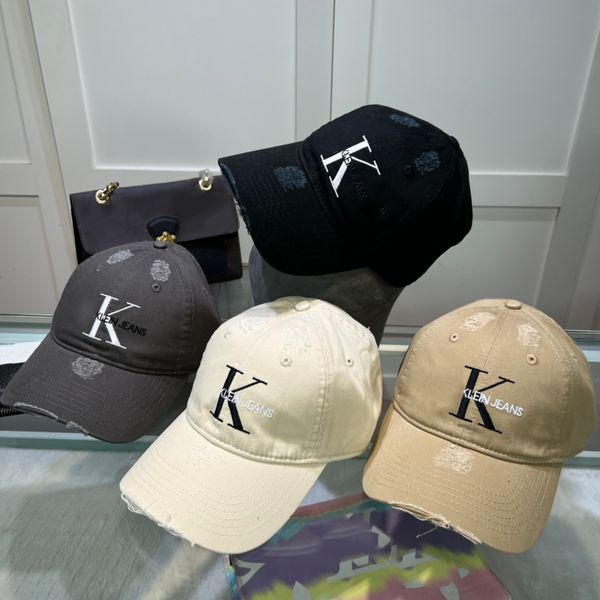 Lettre de conception classique Cap de baseball Hommes femmes Cape Broderie Breaking Sun Hat Fashion Fashion Design Bloc de conception Cap 8 Colours broderie Cape lavée Hip Hop Trendy