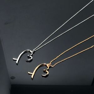 Klassiek ontwerp liefde hart letter hanger ketting voor dames meisjes Moederdag Valentijnsdag sieraden cadeau