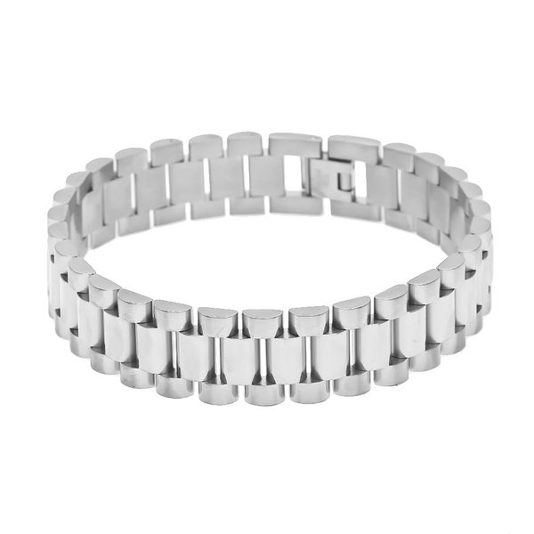 Bracelet de chaînes de bracelet de montre de ceintures d'acier inoxydable de conception classique pour les hommes