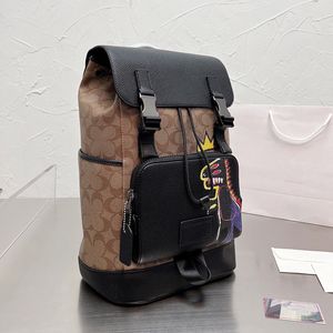 Klassieke Designer Rugzak Coac Track Computer Tassen Totes Casual Lederen Schouders Heren Pack Portemonnee Handtassen Met Riem Composiet Hoge Kwaliteit Tas Grootte 40x29cm