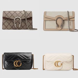 Luxe designer handtas Dames Messenger Bag Designer schouderketting Mode Klassieke retro mini-tas Hoge kwaliteit gratis stofzak