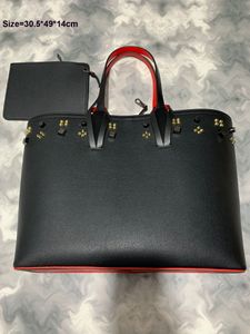 Sac de créateur classique femmes sac à bandoulière en cuir véritable nouveau luxe haut de gamme sac à main d'affaires Shopping sac à bandoulière grande capacité sac fourre-tout avec fond de couleur rouge