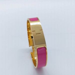 Bracelet de créateur classique Monogram Gold Bangle Bracelet pour femme en acier inoxydable pour homme 18 couleurs Boucle en or Taille 17/19 adaptée aux bijoux de mode pour hommes et femmes