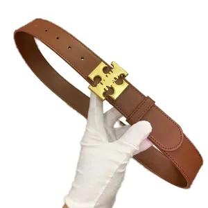 Klassieke designer riem lederen vintage stijl riem voor dames man jeans standaard lengte ornament wit zwart luxe riem man vergulde gesp ga0138 E4