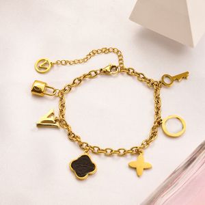 Klassieke Designer Armbanden Voor Vrouwen Titanium Mode Bedelarmband Luxe Sieraden Lady Link Chain Hangers Kanaal Armband Hoge kwaliteit geschenken