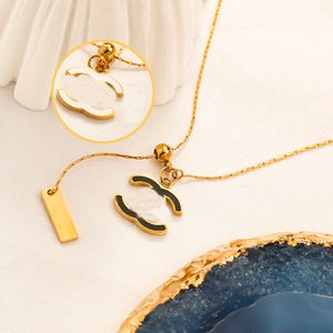 Klassieke designer merkbrief hanger kettingen voor mode dames ketting zeer kwaliteit sieraden accessoires 18k vergulde gouden meisjes cadeau 20style