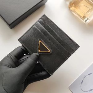 Porte-cartes en cuir de luxe pour hommes Portefeuilles de créateurs pour femmes Porte-monnaie en cuir véritable Porte-cartes de crédit pour passeport de voyage double face de luxe avec boîte