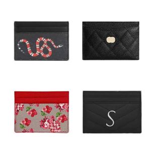 Porte-cartes de créateurs classiques G Portefeuilles pour hommes Portefeuilles pour femmes Porte-monnaie en cuir noir Texture d'impression Double face Cartes de crédit Mini portefeuille avec boîte en gros