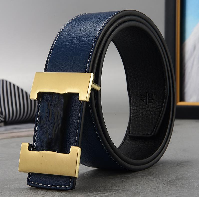 Klassieke ontwerper Hemes Brand Reversibel Belt Mens Dames Luxe brief Gladde gesp breedte 38 mm met doos Optioneel Great Bison Give Wait zeventigste Loguat schaak