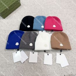 Chapeaux tricotés de styliste classique, bonnets en laine de cachemire pour femmes et hommes, bonnets tricotés, doux et chauds, casquettes de crâne