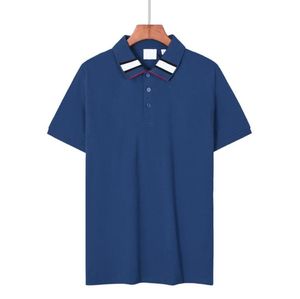 Polos classiques de créateurs pour hommes avec lettres brodées Polos d'été pour hommes High Street Tee T-shirt à manches courtes Tops Vêtements Multi Style