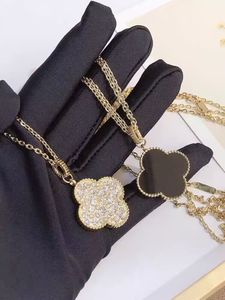 Collares de diseñador clásicos Brazalete de nácar blanco vintage Cadenas de ágata chapadas en oro de 18 quilates para mujeres hombres joyería fiesta Regalo del día de la madre