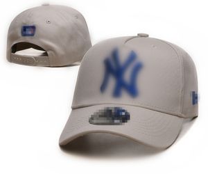 Le dernier chapeau de concepteur classique lettre de luxe de luxe NY Baseball casquette masculine 20 couleurs de style féminin à ajustement multicolore ajusté N-14