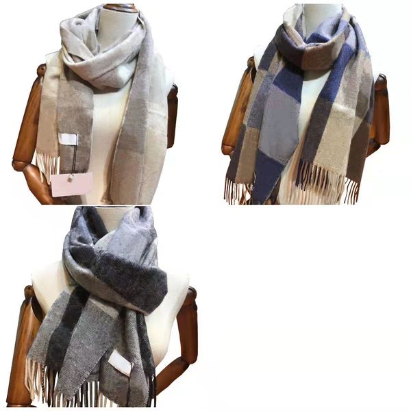 Classic Designer Bufanda para mujeres Scarfs de cachemira Moda 100% de invierno para mujer y tamaño para hombre 200x38cm