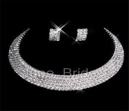 Classique Designer Sexy MenMade Diamant Boucles D'oreilles Collier Fête De Bal De Mariage Formel Ensemble De Bijoux Accessoires De Mariée En Stock45760649994679