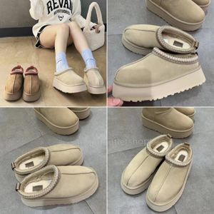 Klassieke Designer Snowboots laarzen Tazz Australian 54 Mini Tasman Slipper Platform Pluizige Muiltjes Warme Winter Halve Dameslaarzen Luxe Schoenlaarzen Bottes