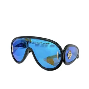 Gafas de sol de diseño clásico gafas de moda para mujer para hombre gafas de sol de lujo de ocio medio marco retro metal multicolor gafas de sol personalidad fa085 E4