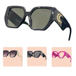 Klassieke designer zonnebrillen dames vintage zwarte benen met letters bril voor vrouwen zomer buiten zonnebril zonnebril mannen gepolariseerd UV -bescherming FA0125 b4