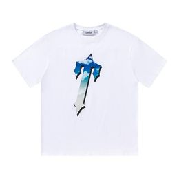 klassieke designer t -shirt zomer korte mouw TrapStars vrouwen mannen t -shirt tee de blauwe hemel witte wolken
