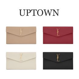 Luxe UPTOWN Enveloppe en cuir véritable Sacs à bandoulière Sacs à main Femmes Hommes Cross Body Flap Embrayage Sacs de créateurs Mode Caviar Fourre-tout Portefeuilles Lady Même sac à main Sac de voyage