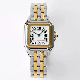 Classic Designer Watch Womens Mens Panthere Fashion Movement Watches Square Tank Femmes Gold Silver Watches Montre de Luxe Business High Quality 316L C65