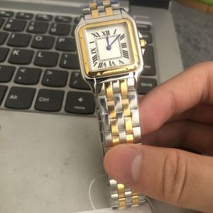 Classic Designer Watch Womens Mens Panthere Fashion Movement Watches Square Tank Femmes Gold Silver Watches Montre de Luxe Business Hig