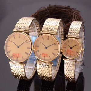 Montre de créateur classique pour femmes et hommes, montres de réservoir entièrement en acier inoxydable, montre en or et argent, Montre de Luxe, mouvement suisse, montre-bracelet Sapphire longinei